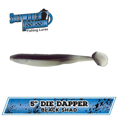 Sw Die Dapper Black Shad 5in