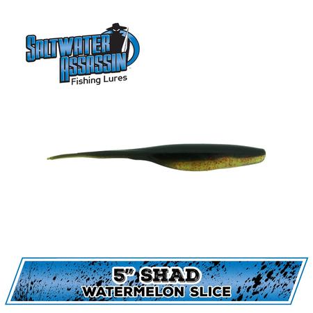 Sw Shad 5 Watermelon Slice