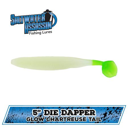 Die Dapper Glow Chartreuse Tail 5in