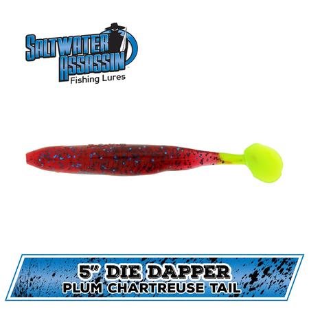 Die Dapper Plum Chartreuse Tail 5in