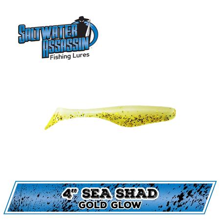 4 Sea Shad Glow Gold