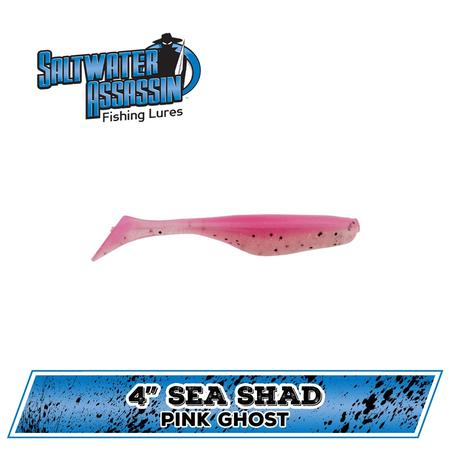 4in Sea Shad Pink Ghost