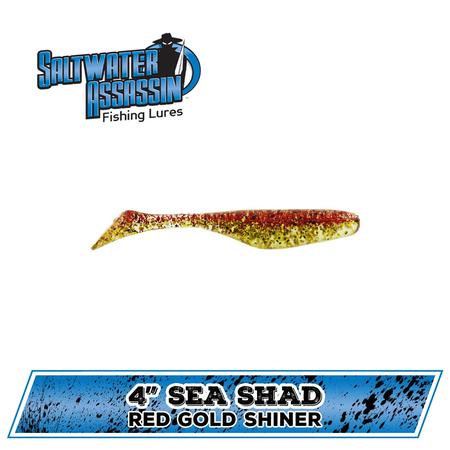 4in Sea Shad Red Gold Shiner