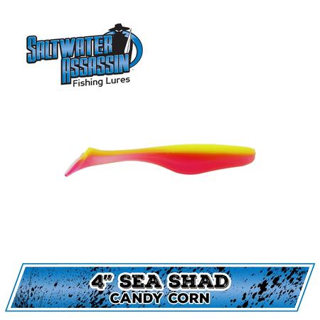 4 Sea Shad Candy Corn