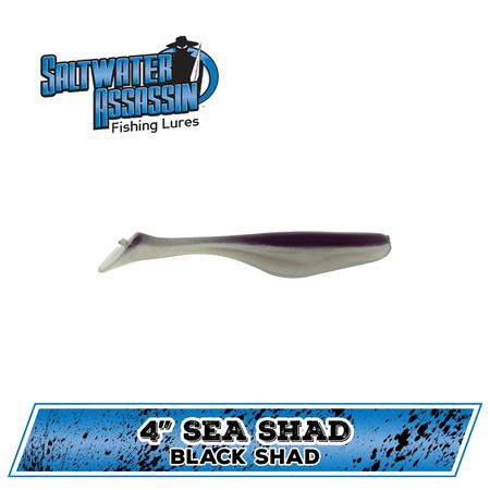 4 Sea Shad Black Shad