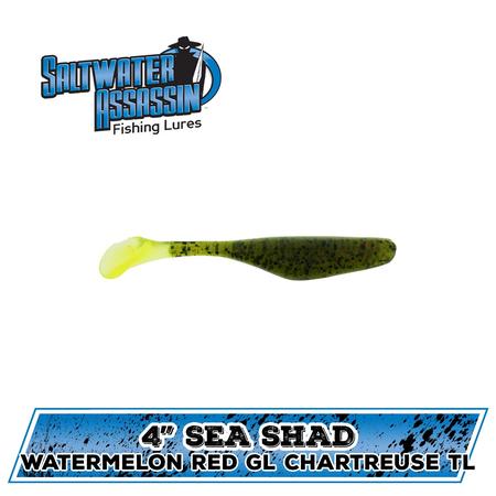 4in Sea Shad Watermelon Red Glt Chart