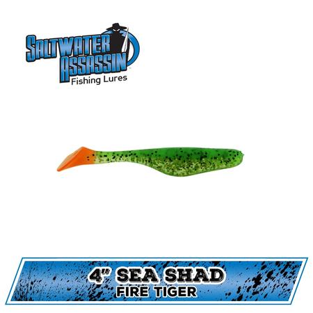 4in Sea Shad Fire Tiger