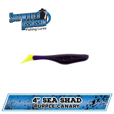 4in Sea Shad Purple Canary