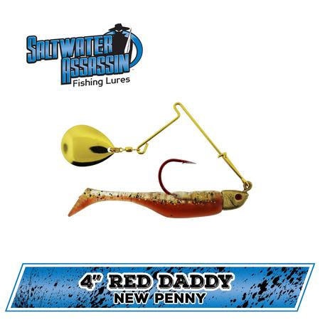4 Red Daddy Jig New Penny