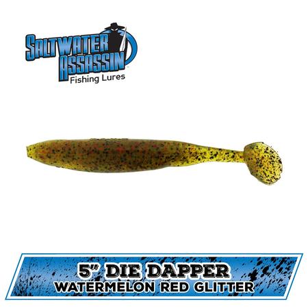5in Die Dapper Watermelon Red Glitter