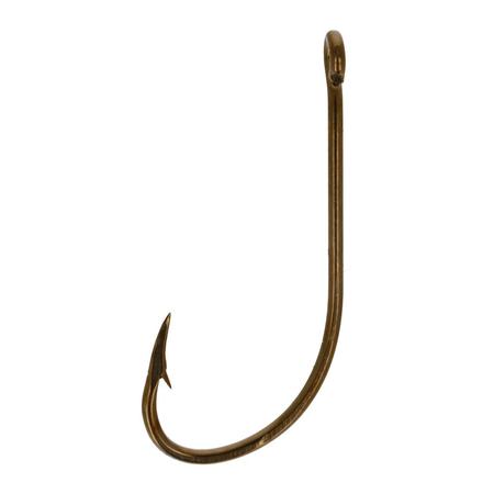 3/0 Plain Shank Offset Hook Bronze 100