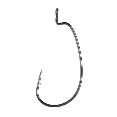 Lazer Extra Wide Gap Worm 1/0 6pk Black