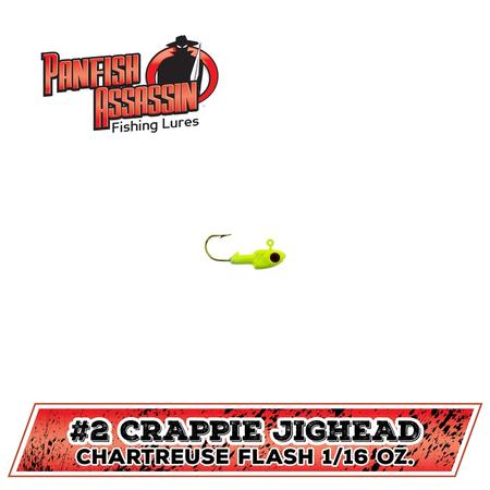 Crappie Jighead 1/16oz Chart Flash 6ct