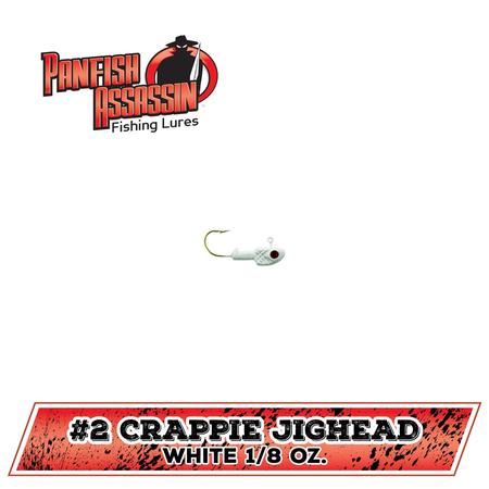 Crappie Jighead 1/8oz White 6ct