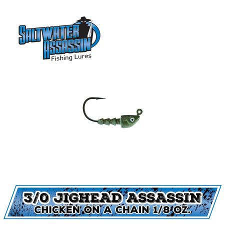 Jighead 1/8oz 3/0 Hk Chk On Chain 4ct