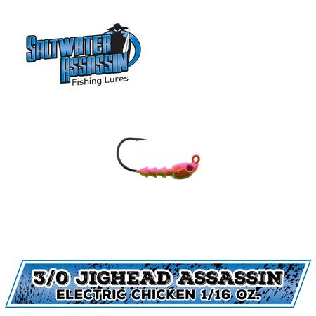 1/16oz Elect Chkn Jighead 18ct