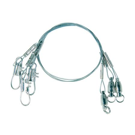 Steel Leader W/bb Swivel 20lb 12in