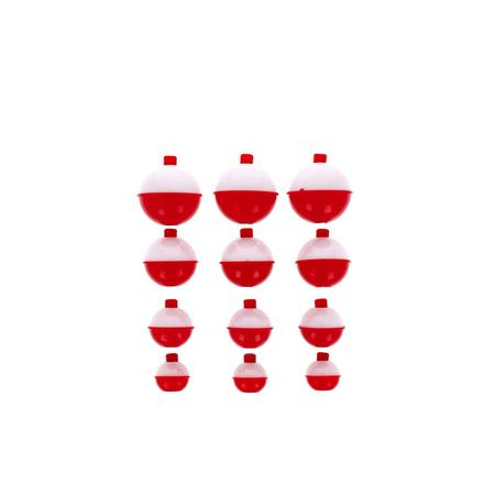 Red/white Snap-on Float Assortm