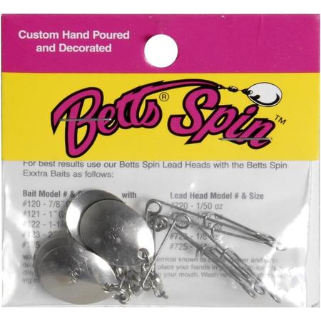 Spin Jig Spinner Sz1 Nickel 5pk