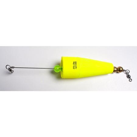 Brass Click Clackers 3 Popping Float Yellow