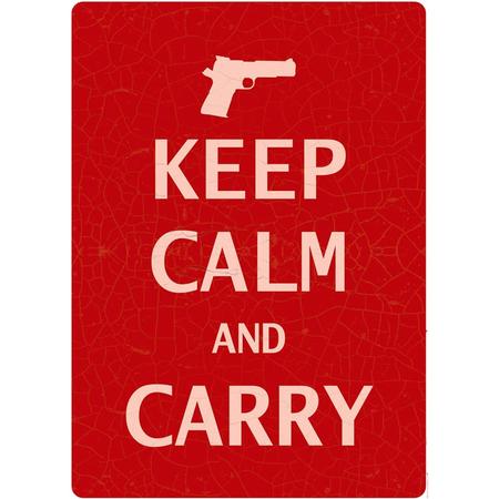 Keep Calm  Carry Tin Sign