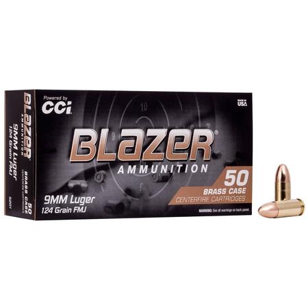 Blazer 9mm Luger 124gr Fmj