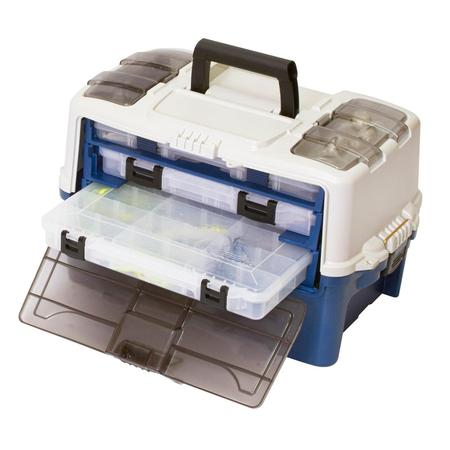 Hybrid Hip Stowaway Tackle Box Blue White