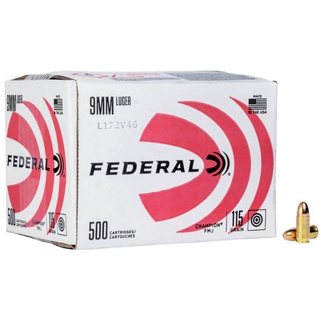 9mm 115gr Fmj 500rnd
