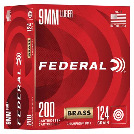 9mm Luger 124gr Fmj 200rnd
