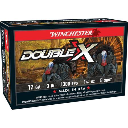 12ga 3in 1-3/4oz #5 Double X Turkey 10rd