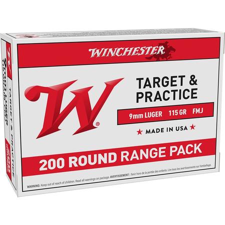 115gr 9mm Luger 200rnd Range Pa
