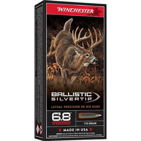6.8 Western 170gr Ballistic Silvertip 20rnd