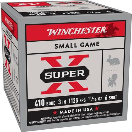 Superx Heavy 410ga 3 11/16oz 6shot 25rnd