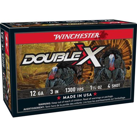 Double X Hv Turkey 12ga 3 1 3/4oz 4shot 10rnd
