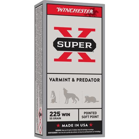 Winchester 225 Win 55gr. Pinted Soft Tip