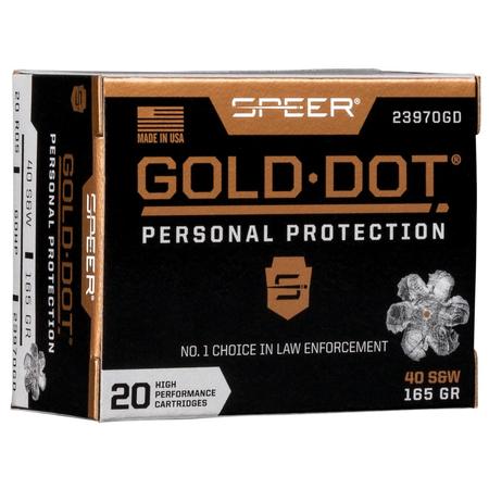 165gr 40 Sw Gold Dot