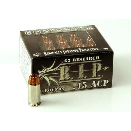 R.i.p. 45 Acp 162gr Fracturing Hollow Point 20rnd
