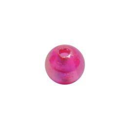 Bead 6mm Fuchsia Pearl 100 Pk