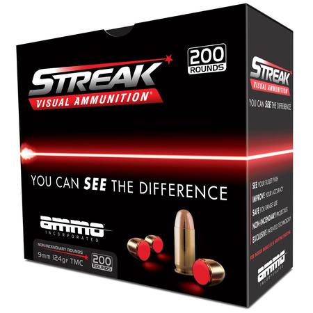 Streak Visual Red 9mm Luger 124gr 20rnd
