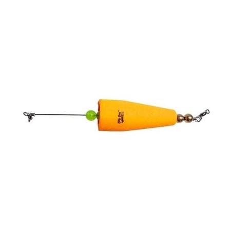 Brass Click Clackers 3 Popping Float Orange