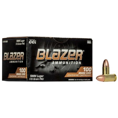 115gr 9mm Blazer Brass 100rnd