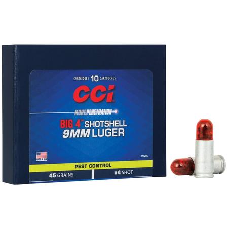 9mm Luger 45gr #4 Shotshell Big 4 10rd