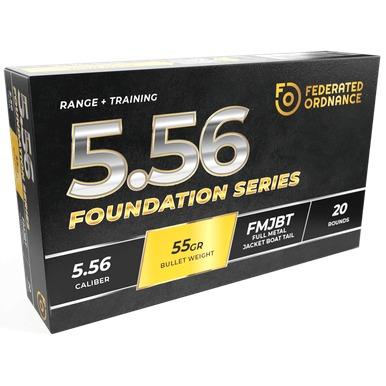 5.56 Nato 55gr Fmjbt 20rd 556m193na55fo
