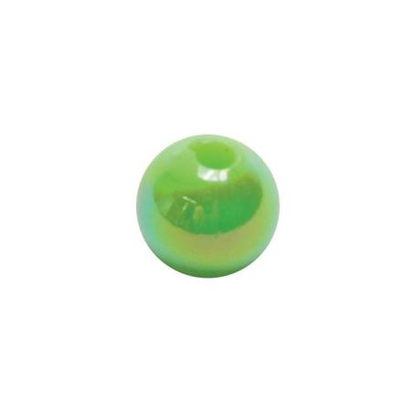 Bead 6mm Green Pearl 100pk