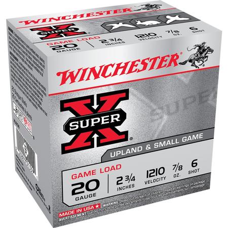 Super X Game 20ga 2 3/4 7/8oz 6shot 25rnd