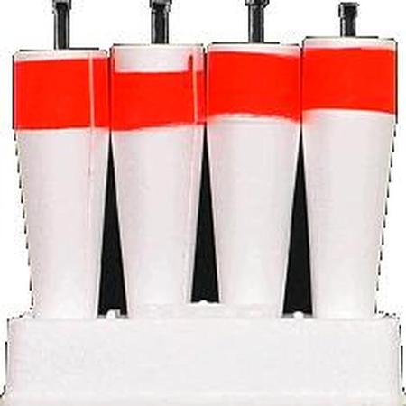 Glow Top Float 5 Slot Rd Wh
