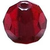 Glass Red Beads 8mm