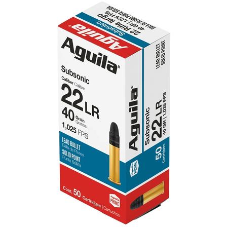 22 Lr 40gr Solid Point Subsonic 50rd