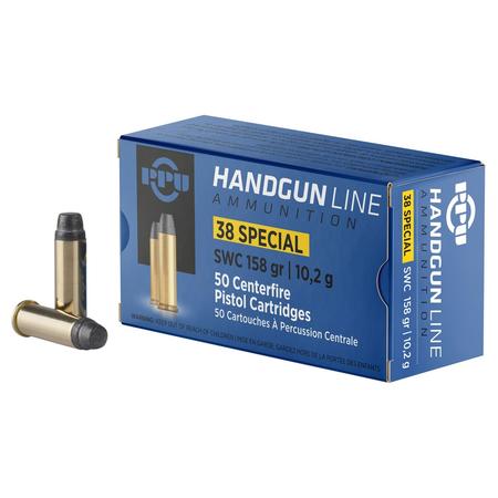 Handgun 38special 158gr Semi Wadcutter