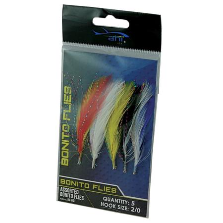 Promar Ahi 2/0 Assorted Bonito Flies 5 Pack